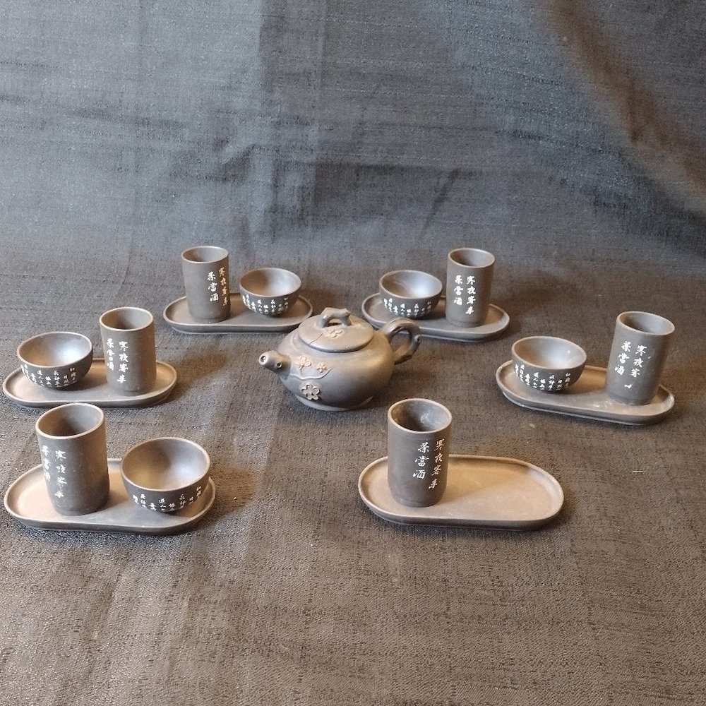 Mini Ceramic Decorative Tea/ Saki Sets - Asian Decor